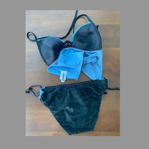 Club Med Bikini, small, black & blue - Picture 2 of 2